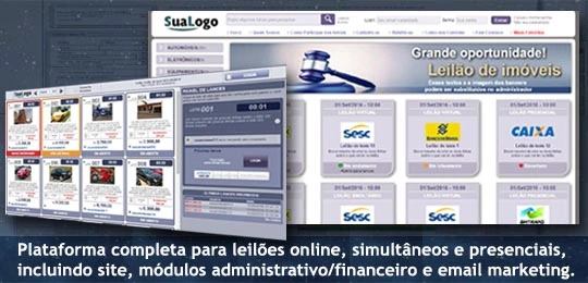 Sistema para leilões - Programador free lancer - Desenvolvimento de sistemas